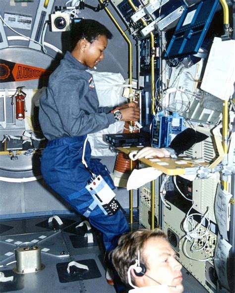 Mae Jemison Astronaut Jemison Began Each Shift With A Salute