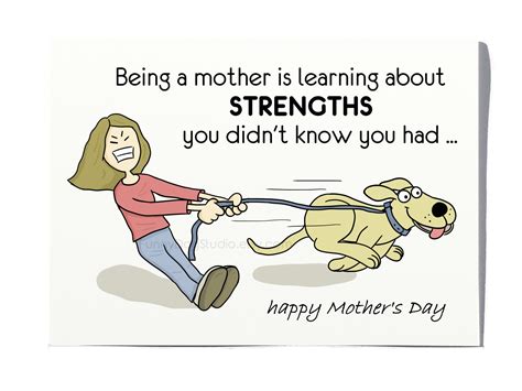 Happy Mothers Day Card With A Dog Dog Mom Card Funny Dog Card Labrador