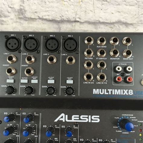 Alesis Multimix Usb Fx 8 Channel Mixer W Pwr Supply Evolution Music