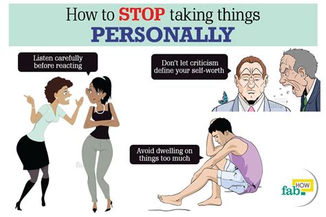 How To Stop Taking Things Personally Fab How