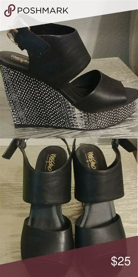 Black And White Wedges Black And White Wedges Wedges Wedge Shoes