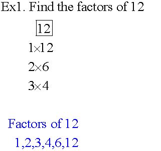 Factors & Multiples
