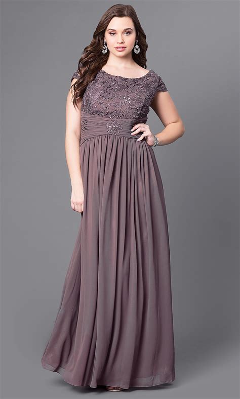 You can also choose from. Lace-Bodice Long Formal Plus-Size Dress - PromGirl