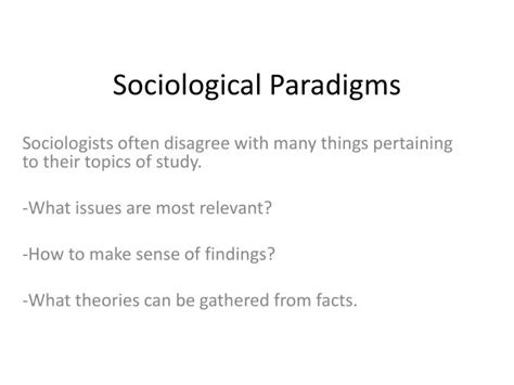 Ppt Sociological Paradigms Powerpoint Presentation Free Download Id2924074