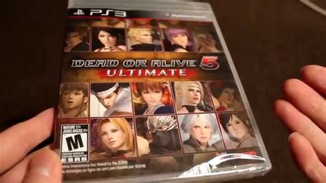 Unboxing Dead Or Alive 5 Ultimate Doa Doau Tecmo Koei Sony Playstation 3 Ps3 Kasumi Ryu Ayane