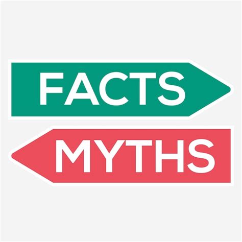 Premium Vector Fact Vs Myth Logo Concept Vector Illustration