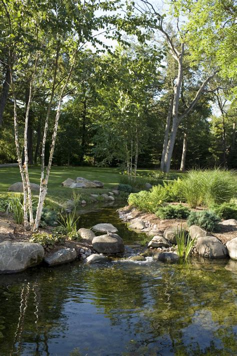 Beautiful Man Made Stream Pond Landscaping Beautiful Gardens Water