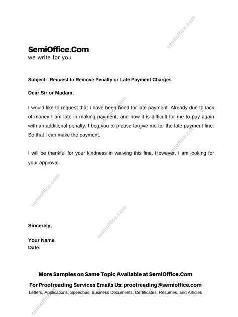 Sample Letter To Waive Penalty Charges Sample Letter - vrogue.co