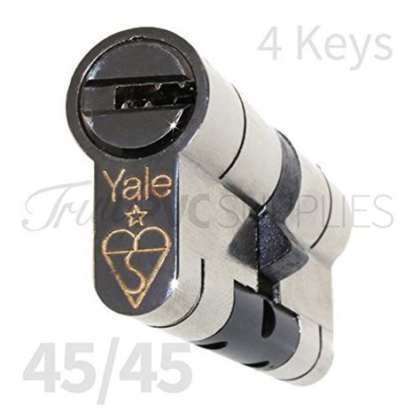 Buy 4545 Nickel Yale Superior Euro Cylinder With 4 Keys Anti Snap