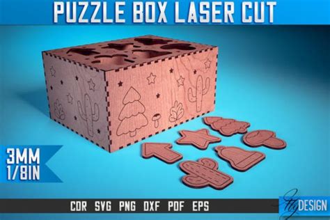 Puzzle Box Laser Cut Svg Baby Game Svg Graphic By Flydesignsvg