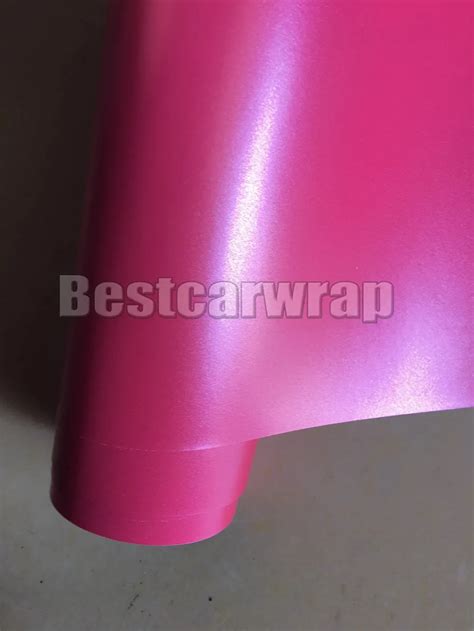Protwraps Satin Pink Metallic Chrome Vinyl Wrap For Car Wrap Styling