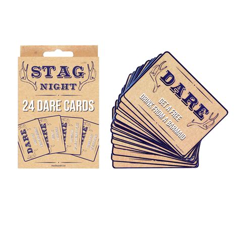 You can also play it on top of another discard all card. Stag Night Dare Cards Game