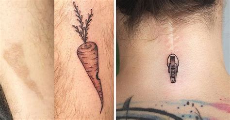 The first is on my shoulder, the first place i ever cut. Brilliant Tattoos That Cover up Scars and Birthmarks | 22 ...