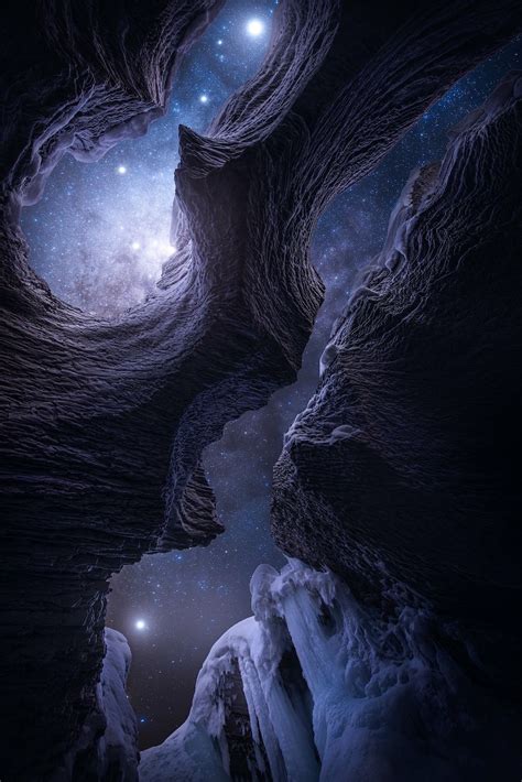 Dreamy Landscapes At Night Inspired By Space Stars And Video Games