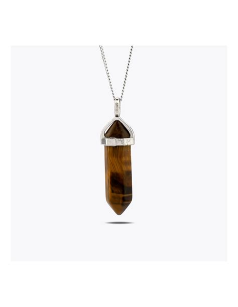 Tiger Eye Natural Stone Necklace