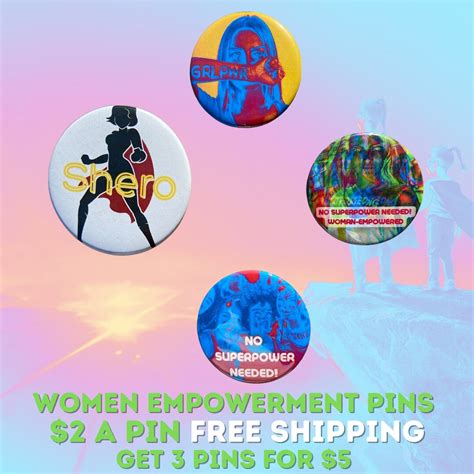 Women Empowerment Sheroes Buttons Etsy