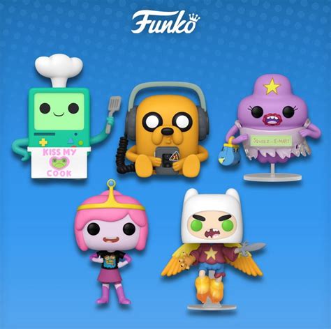 Funko Pop Animation Adventure Time Set Of 5 Vinyl Figures Bmo Cook