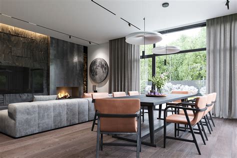 interior design a country house on Behance