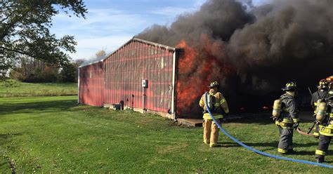 Barn Explosion Fire Sends Resident To Hospital