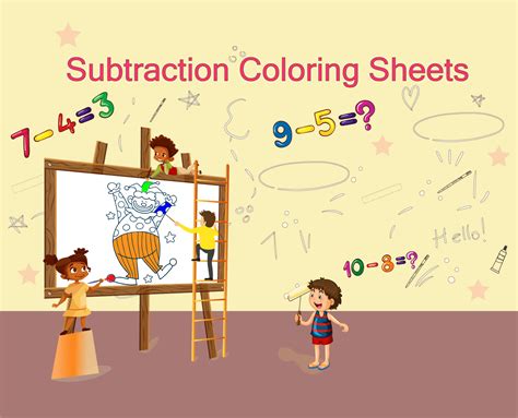 10+ Subtraction Coloring Sheets | Free Printables
