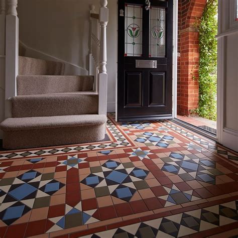 Osborne Pattern With A Browning Border Victorian Floor Tiles