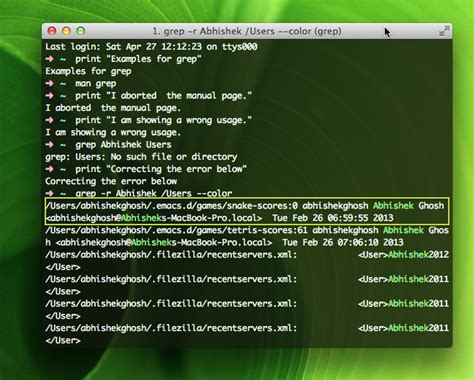 The grep command is highly flexible with many useful operators and options. grep command : Details, Examples and Usages of Grep Command