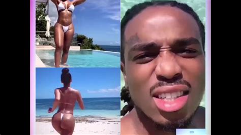 I seen her on my explore page. Quavo, Saweetie and her thong go on a sexy vacation - YouTube