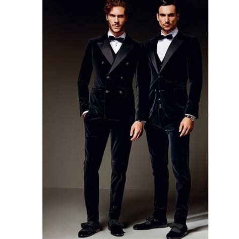 Fashionable Men Suit Double Breasted Jacketpantsvest Bespoke Mens