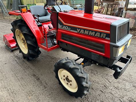 Yanmar F20d 4wd Compact Tractor And New 4ft Flail Mower Nice Tractor