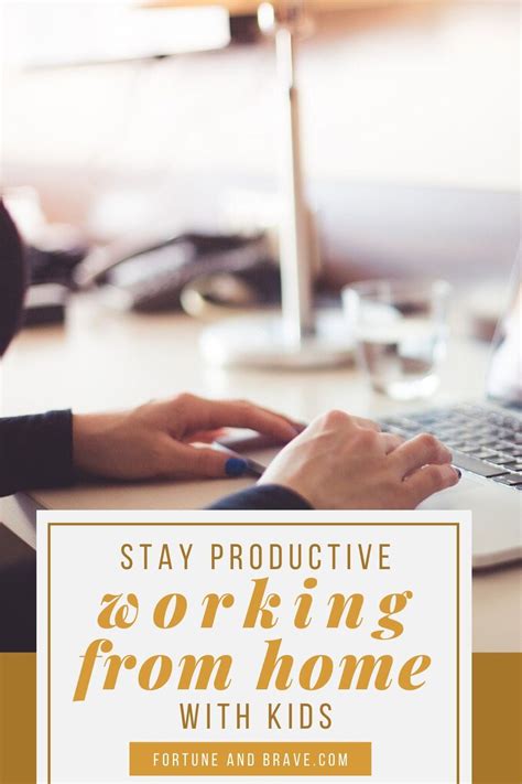 Stay Productive Working From Home With Kids In 2020 Working From Home
