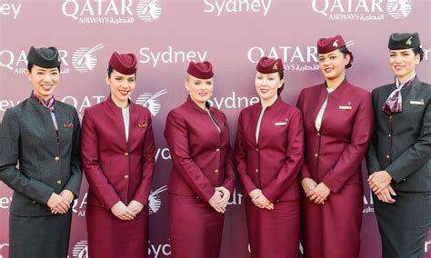 Qatar Airways Cabin Crew Flight Attendant Fashion Qatar Airways Cabin Crew Professional Dresses