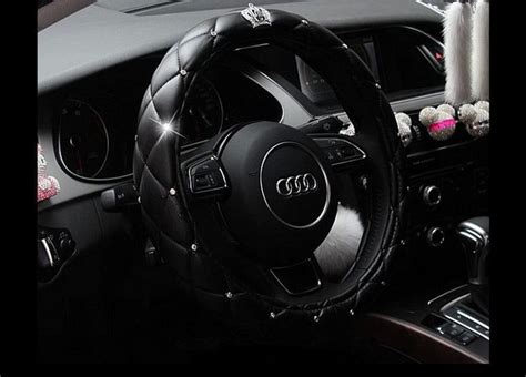 Let's create an easy and fun car parade decorating ideas creating a colorful garland with plastic tablecloths. high quality PU leather with crown crystal steering wheel cover for girls, car interior ...