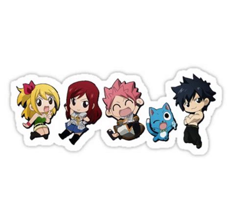 Srbb0282 Fairy Tail Chibicar Window Decal Sticker Anime Animestickershop