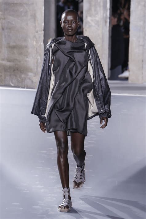 model walks the runway during the rick owens show as part of the paris download scientific