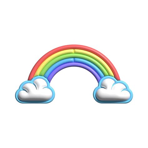 Free 3d Rainbow Cloud Png Image 3d Rainbow Logo Png 27764692 Png