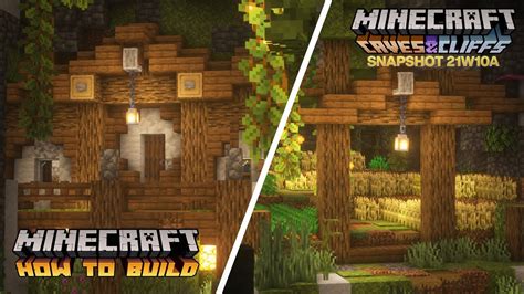 Minecraft How To Build A Simple Lush Cave Base Minecraft Snapshot