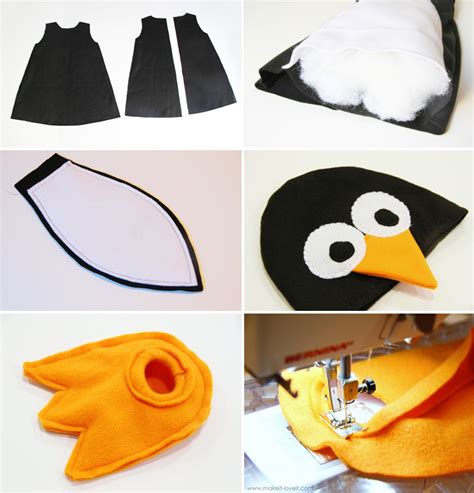 The idea is to use up items you already have on hand to create crafts that are fun for kids. How to Make Halloween Kid Penguin Costume - Sew - Handimania