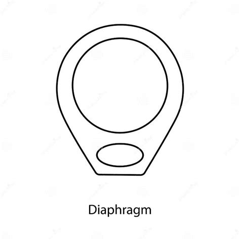 Contraceptive Method Diaphragm Line Icon In Vector Stock Vector Illustration Of Icon