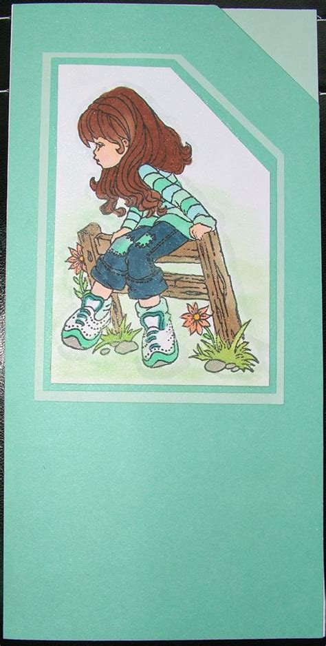 Sugar Nellie Stamp Coloured With Copics Cards Handmade Character