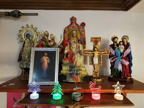 A Catholic Filipino Home Altar A Typical Catholic Altar Fo Flickr