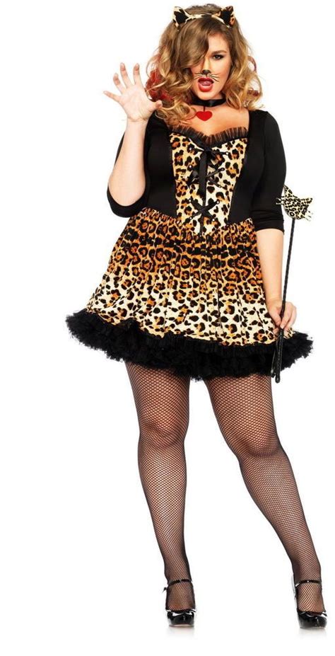 Plus Size Sexy Fierce Leopard Wildcat Feline Dress Adult Halloween