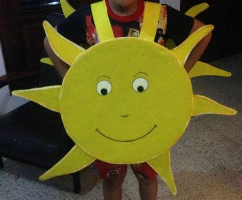Diy Cómo Hacer Un Disfraz De Sol Infantil Con Cartón Y Fieltro