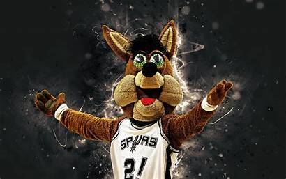 Spurs Mascot Coyote Basketball Antonio San 4k