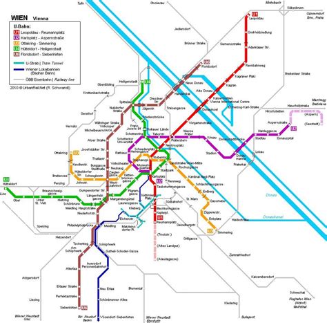 Viena Austria Mapa Del Metro De Viena Mapa Del Metro Hauptbahnhof