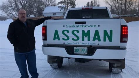 ‘assman Displays Name On Trucks Tailgate After License Plate Request Denied Fox News