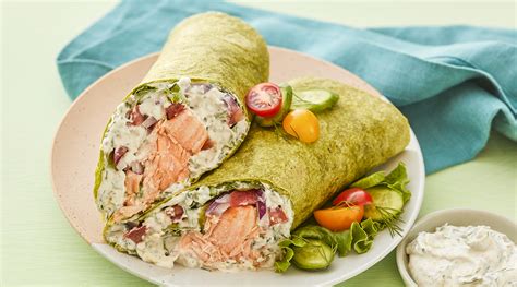 Grilled Salmon Wraps With Herbed Ricotta Cheese Recipe Wisconsin Cheese