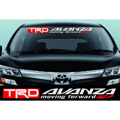 Jual Stiker Kaca Depan Mobil Avanza Trd Shopee Indonesia