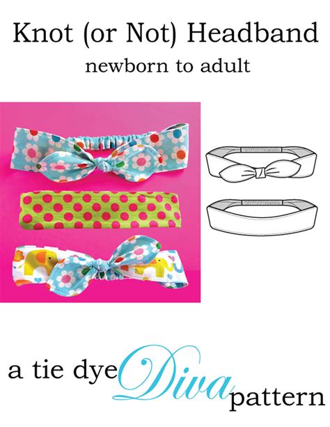 Fabric Headband Sewing Pattern Newborn Baby To Adult Etsy