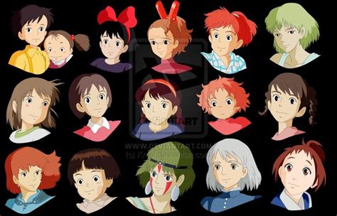 Studio Ghibli Character Design Disney Studio Ghibli Characters Ghibli
