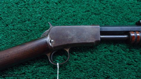 Antique Winchester 1890 Slide Action Rifle In 22 Wrf For Sale